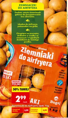 Ziemniaczki do airfryera Bugaj promocja w Biedronka