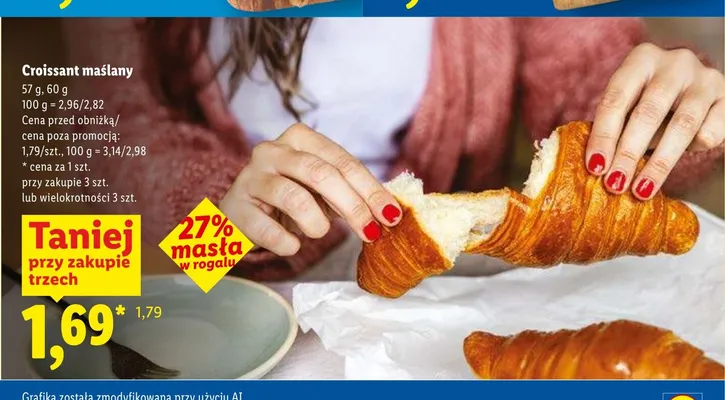 Croissant maślany promocja w Lidl