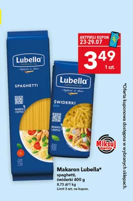 Makaron spaghetti Lubella promocja w LEWIATAN