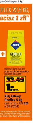 Klej żelowy Atlas Geoflex promocja w OBI