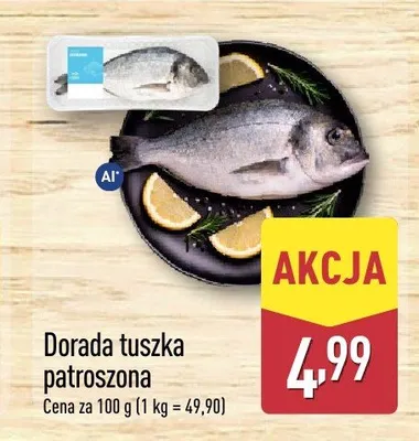 Dorada tuszka patroszona promocja w Aldi