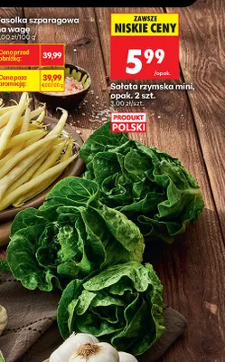 Sałata rzymska mini polska promocja w Biedronka