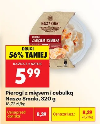Pierogi z mięsem i cebulką promocja w Biedronka