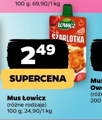 Mus Łowicz Szarlotka promocja w Netto