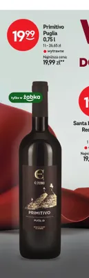 Wino Primitivo Puglia wytrawne promocja w Żabka