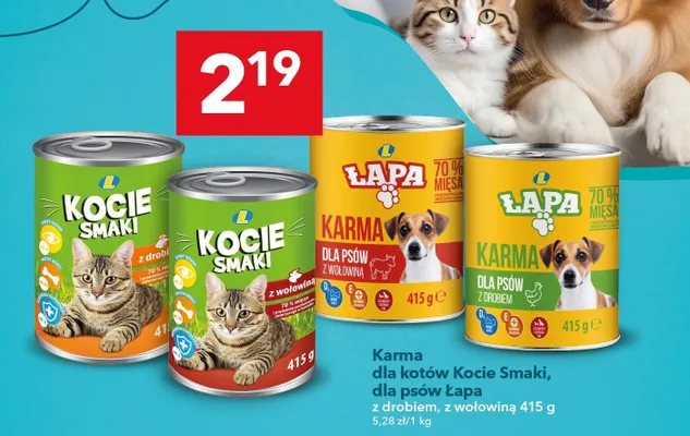 Karma dla psów z drobiem promocja w LEWIATAN