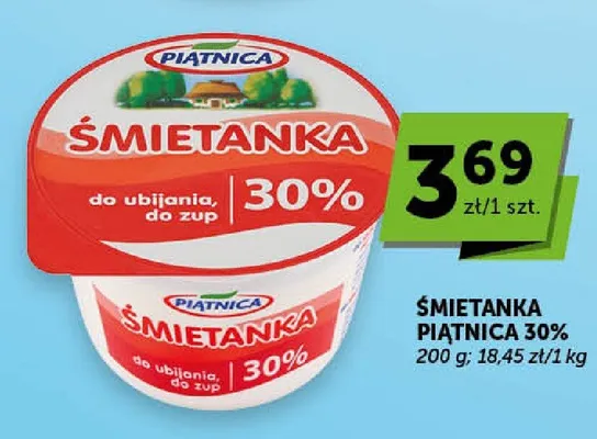 Śmietanka Piątnica 30% promocja w Groszek