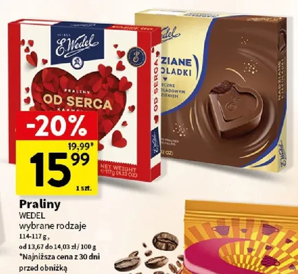 Praliny E.Wedel promocja w Intermarche