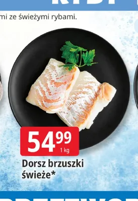 Dorsz brzuszki świeże promocja w Leclerc