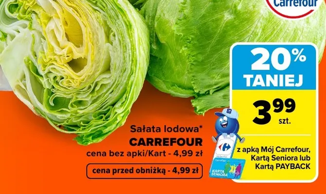 Sałata lodowa Carrefour promocja w Carrefour