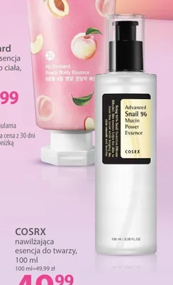 Esencja do twarzy COSRX nawilżająca Advanced Snail 96 Mucin Power Essence promocja w Hebe