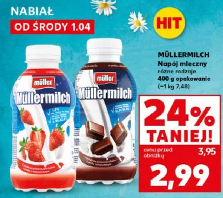 Napój mleczny różne rodzaje promocja w Kaufland