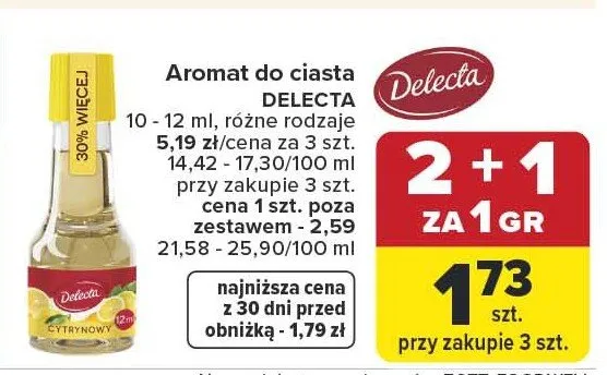Aromat do ciasta promocja w Carrefour