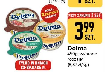 Margaryna Delma o smaku maślanym promocja w Społem Częstochowa
