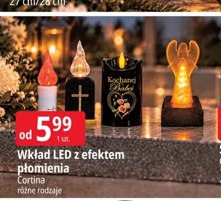 Wkład LED z efektem płomienia promocja w Leclerc