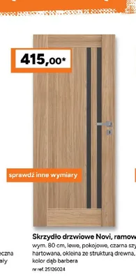 Skrzydło drzwiowe ramowe Porta Novi promocja w Bricoman