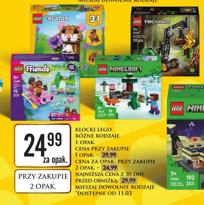 Klocki różne rodzaje promocja w Dino