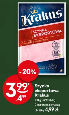 Szynka eksportowa promocja w Żabka