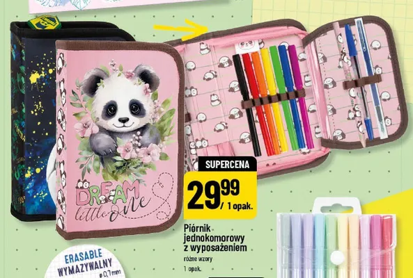 Piórnik jednokomorowy z wyposażeniem Kidea promocja w POLOmarket