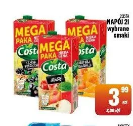 Napój owocowy Costa promocja w Tomi Markt