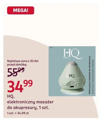 Elektroniczny masażer do akupresury HQ promocja w Rossmann