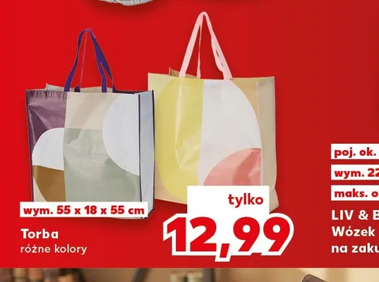 Torba 55x18x55 cm promocja w Kaufland