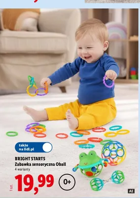 Zabawka sensoryczna Oball Bright Starts promocja w Lidl