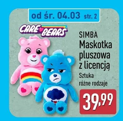 Maskotka pluszowa z licencją promocja w Aldi