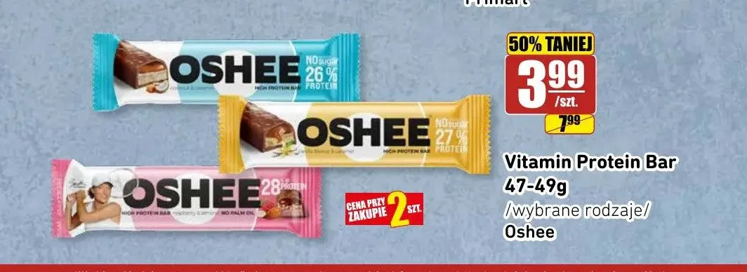 Baton proteinowy Oshee Protein Bar Peanut Butter promocja w API Market
