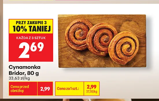 Cynamonka Bridor promocja w Biedronka