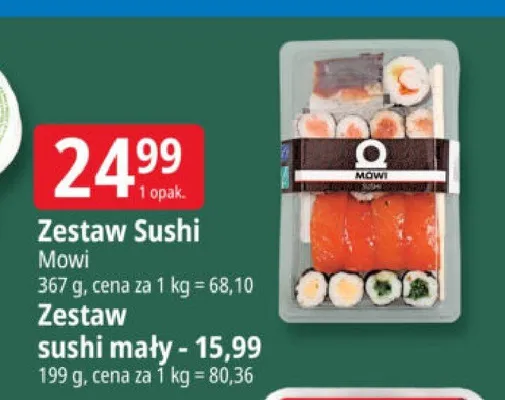 Zestaw Sushi Mowi promocja w Leclerc