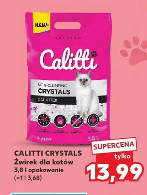Żwirek dla kotów Calitti Crystals promocja w Kaufland