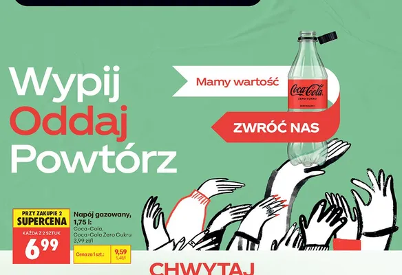 Napój gazowany Coca-Cola promocja w Biedronka