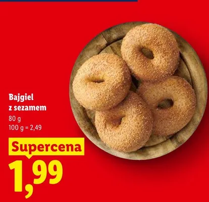 Bajgiel z sezamem promocja w Lidl