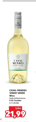 Wino Casal Mendes Vinho Verde białe półwytrawne promocja w Kaufland
