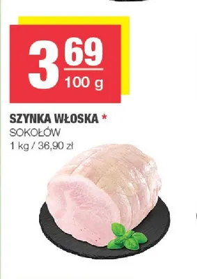 Szynka włoska Sokołów promocja w SPAR