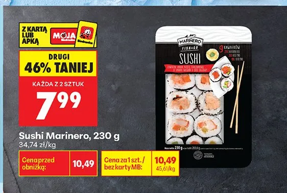 Sushi Marinero promocja w Biedronka