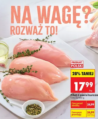 Filet z piersi kurczaka promocja w Biedronka