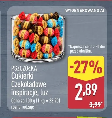 Cukierki Czekoladowe inspiracje luz Pszczółka promocja w Aldi