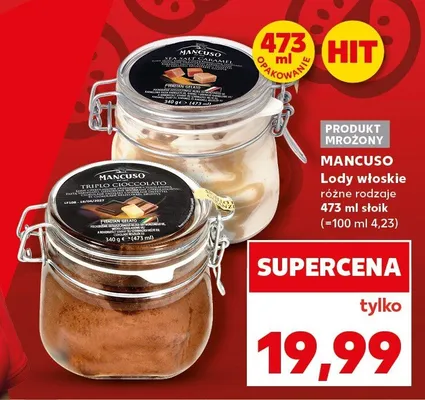 Lody włoskie Mancuso promocja w Kaufland