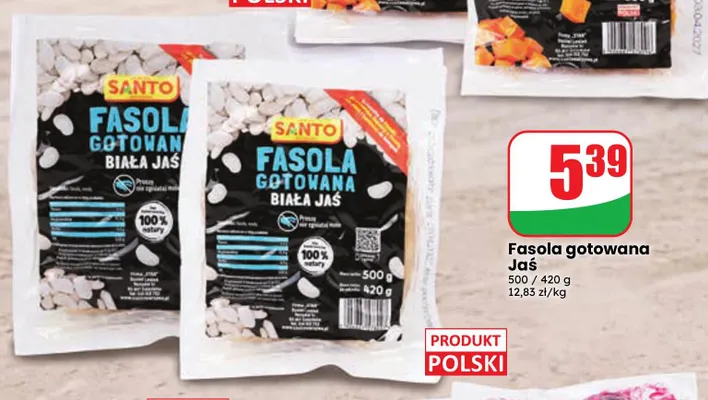 Fasola gotowana Jaś Santo promocja w Dino