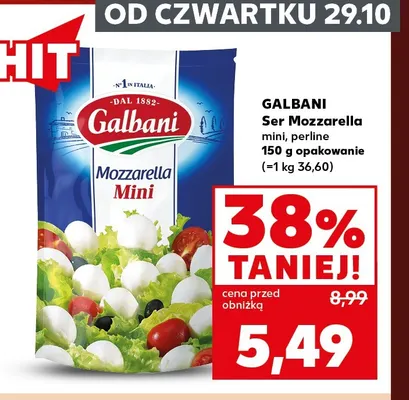 Ser mozzarella perline Galbani promocja w Kaufland