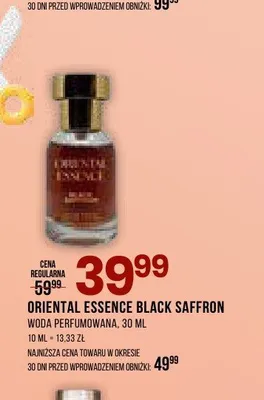 Woda perfumowana Oriental Essence Black Saffron promocja w Drogerie Natura