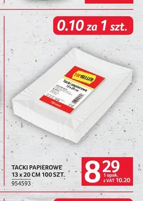 Tacki papierowe 13x20cm Topseller promocja w Selgros