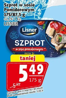 Szprot w sosie pomidorowym promocja w Prim Market