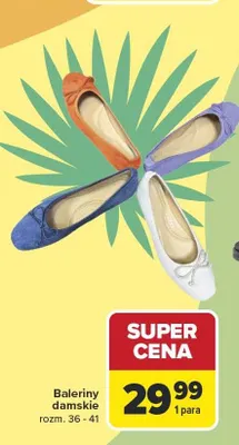 Baleriny damskie promocja w Carrefour