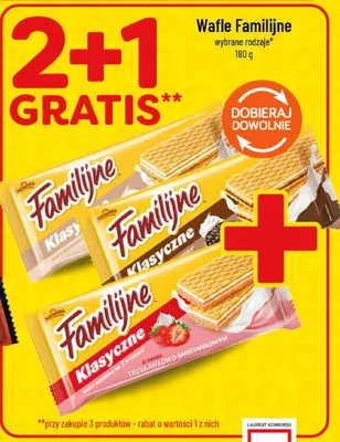 Wafle Familijne wybrane rodzaje promocja w POLOmarket