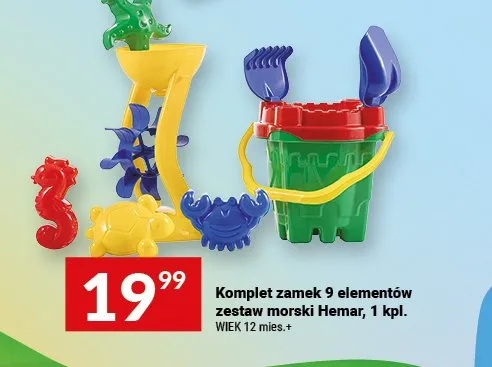 Komplet zamek zestaw morski Hemar promocja w Twój Market