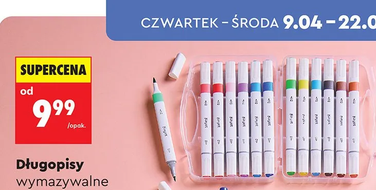 Markery dwustronne Kayet promocja w Biedronka