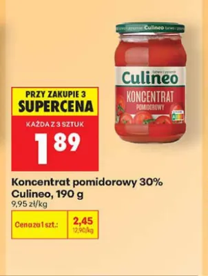 Koncentrat pomidorowy 30% Culineo promocja w Biedronka